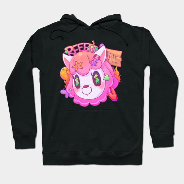 Reeeee-tail Hoodie by AshleyBrielle